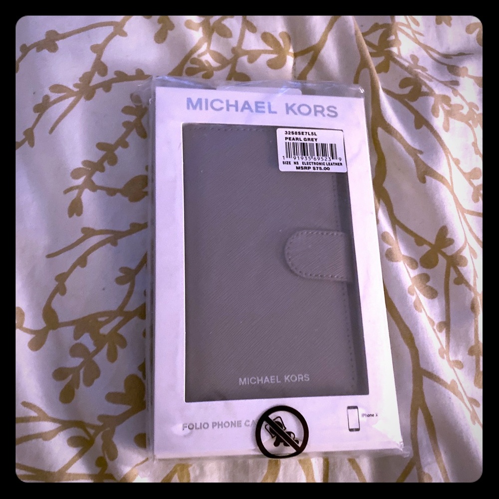 MK Michael Kors Saffiano Leather case iPhone x/xs